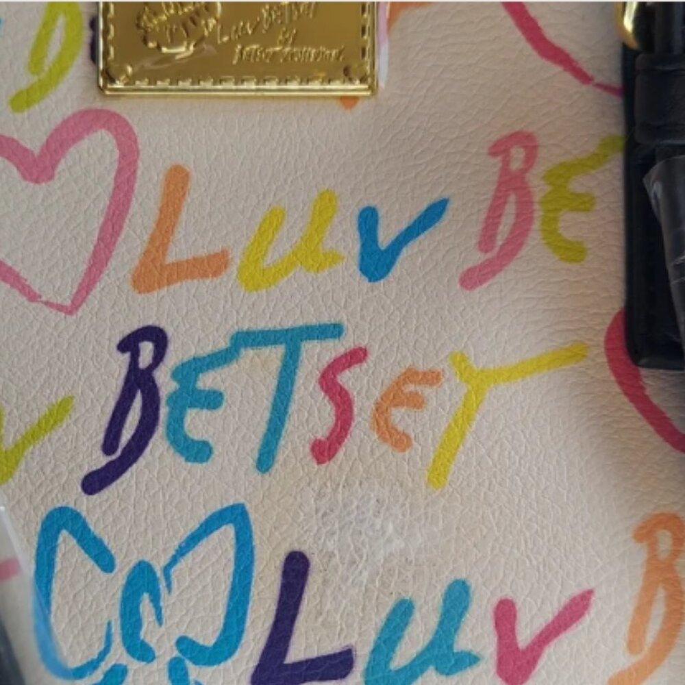NEW Betsey Johnson SIGNATURE RAINBOW MED SATCHEL - Picture 8 of 8